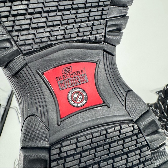 Skechers Men's 7.5 Work Relaxed Fit Holdredge Rebem Steel Toe Boots Style 77108 - Picture 12 of 12